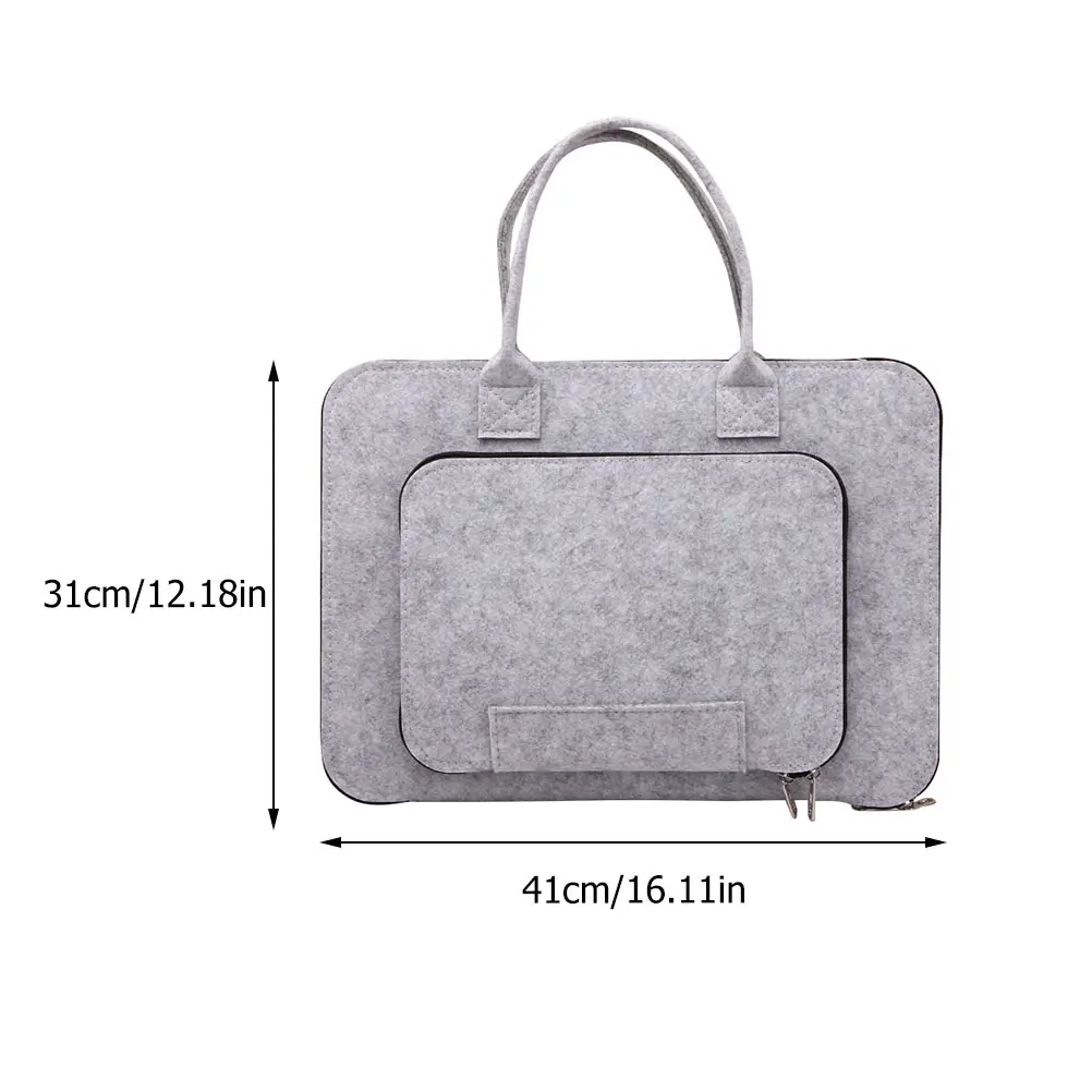 1 PC Felt กระเป๋าแล็ปท็อปอเนกประสงค์ซองจดหมายคอมพิวเตอร์กระเป๋าถือ AntiScratch แท็บเล็ตกระเป๋าธุรกิจกระเป๋าเอกสาร