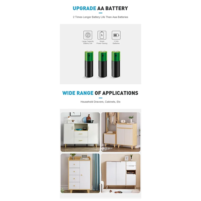 

J1UL1N Drawer Smart Electronic Fingerprint Locks File Cabinet Lock Storage Cabinet Finger Print Lock Furniture Smart Door Lock D