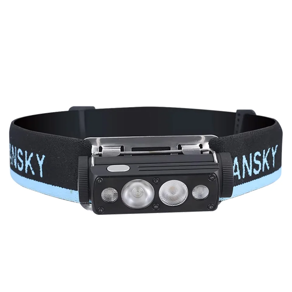 Cyansky HS6R Headlamp Powerful LED Headlight Head Lamp Flashlight Torch Head Light Rechargeable For Camping Fishing Hunting