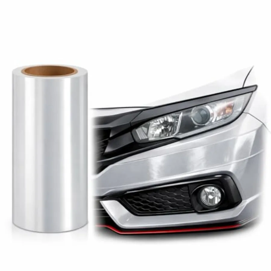 

6 x 50FT Narrow Paint Protection Film Roll 6.5mil Clear TPU PPF for Car Edges Mirrors Small Areas Track Day Road Debris Protect