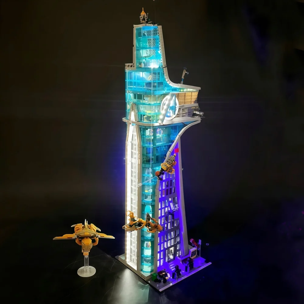 Futuristic Headquarters Tower Super Hero Skyscraper Model Christmas Toy Gifts Building Blocks Bricks 5201pcs for Family Decor image 3