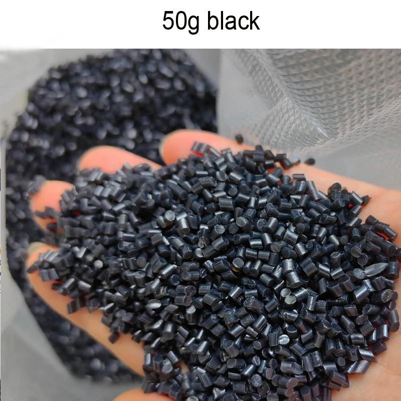 50G ของแท้คุณภาพอิตาเลี่ยน Keratin Extra Strong Hold Keratin ธัญพืชสีดําสีน้ําตาลสีโปร่งใสสําหรับ FUSION Hair Extensions