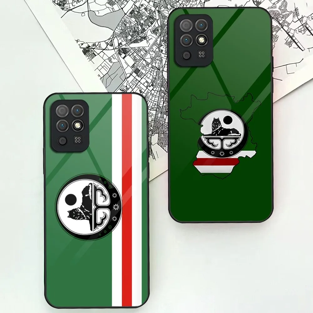 C-Chechen N-National Flag Antique T-Theme Mouse Pad for Huawei P50 P30 P40 P20 P9 Smartp Z Pro Plus 2019 2021 Glass