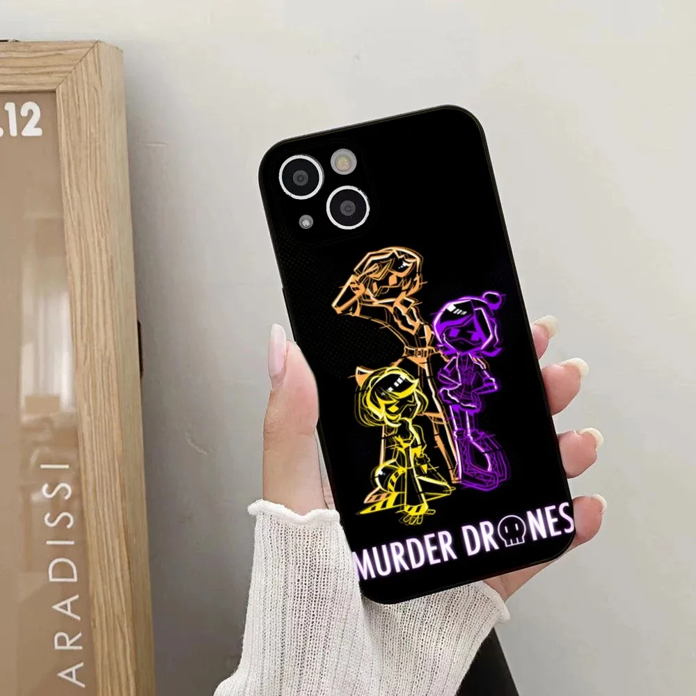 Game M-Murder Drones N V J etui na telefon iPhone 15,14,13,12,11 Plus,Pro,Max,XR,XS,X,7,8 Plus,SE,Mini silikonowe miękkie