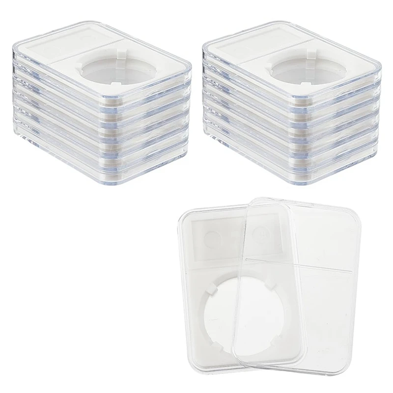 

Coin Slab Snap Display Holder, White Coin Cases For Collectors Coin Display Box Plastic Dollar Coin Holder