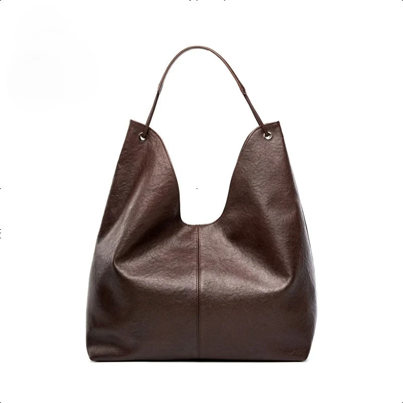 

FOXER 2026 New Simple Women's Shoulder Bag Genuine Leather Large Capacity Handbag Ladies Underarm Bag Commuting Purse for Girls