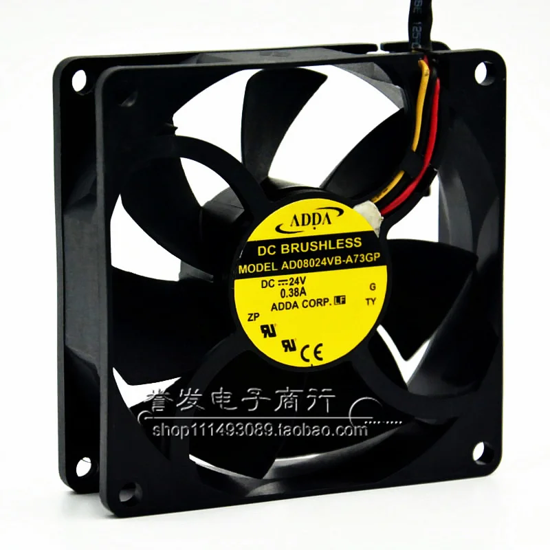 BARU ASLI AD0824VB-A73GP 24V 0.38A 8025 80x80x25mm KIPAS PENDINGIN RADIATOR