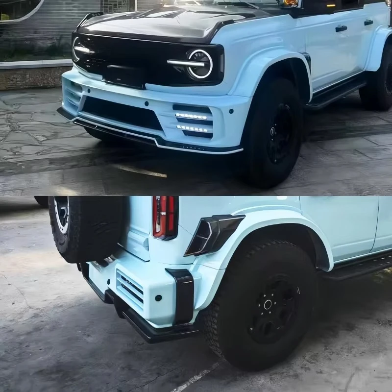 مناسبة لترقية موستانج وشد الوجه، مع مجموعة هيكل كاملة محاطة بمادة ألياف الكربون الأصلية