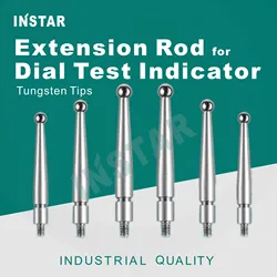 INSTAR Dial Test Indicator Extension Rod TUNGSTEN Tips Probe 0-0.8mm Industrial Quality M1.4 M1.6 Carbide Dial Gage 0-0.002mm