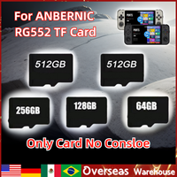 ANBERNIC RG552 Memory Card TF CARD Retro Handheld Game Console Psp Games 500 in 1 Card  GAMES Card Preloaded Games 128G 256G