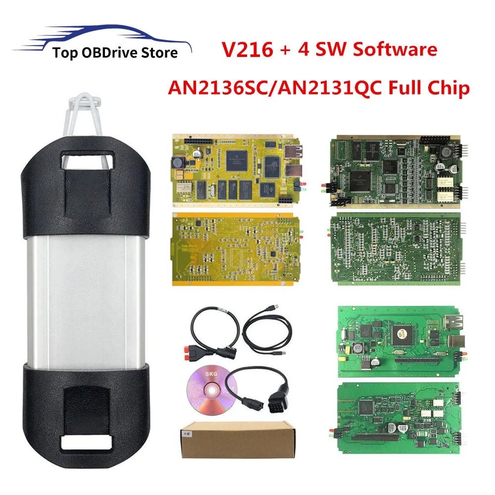 2023 Best V215 For Renault Can Clip AN2131QC AN2135SC Golden Full Chip Reprogrammer Interface Reprog V191 + Pin Extractor V2