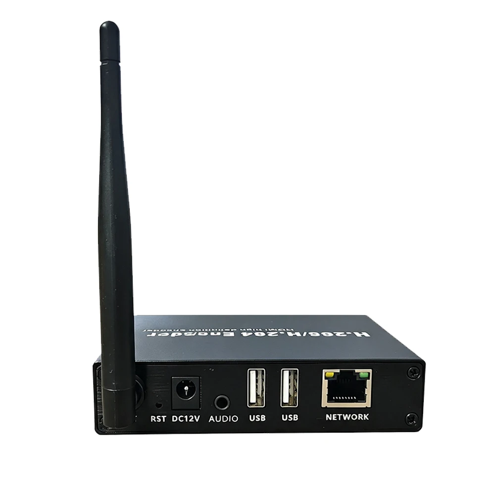 HD Video Encoder Hdmi H.265/H.264 Dual USB & Ethernet Port Wireless WiFi Live Streaming Media Encoder