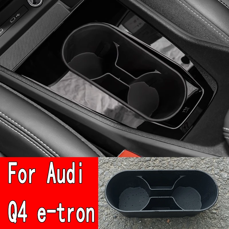 

For Audi Q4 e-tron Water Cup Holder Interior Modification Storage Box Storage Box