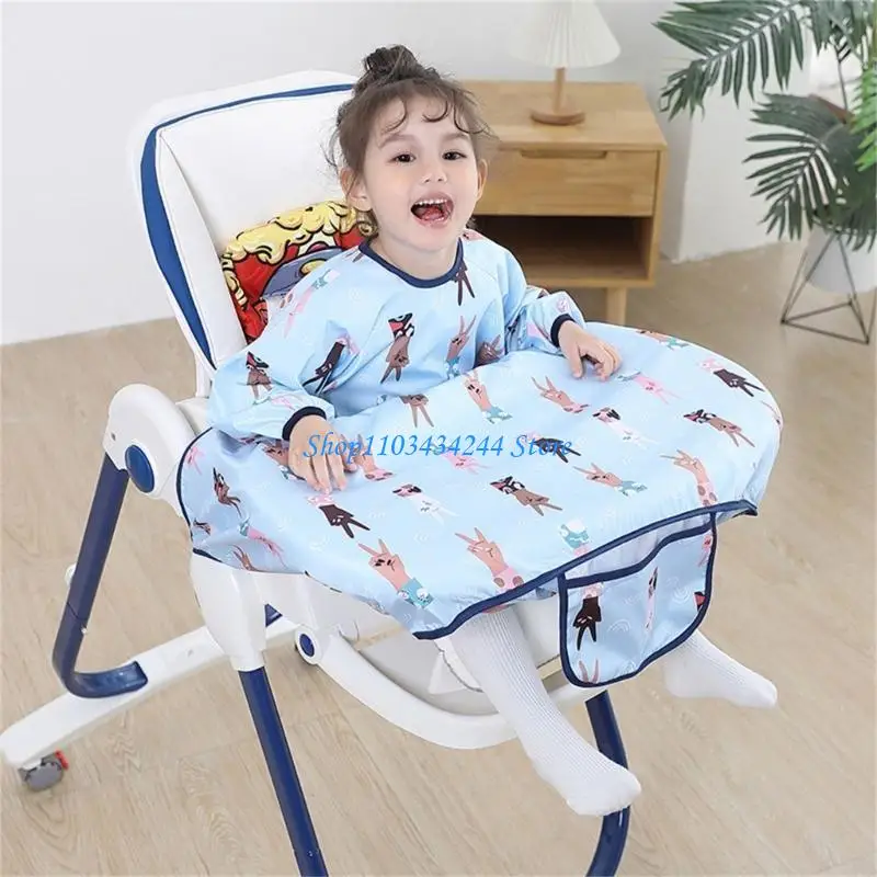 Baby overall voedingsslab kindervoedsel slabbetje eetkamerstoel cover peuter tekening slabbetje waterdicht unisex schort voor