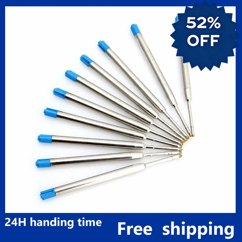 Y5LB Ten Blue Replacement Inserts Tip Writing Cartridges