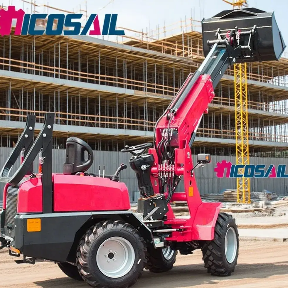 

Diesel 4x4 new condition telescopic wheel loader with lever arm compact machine 50% discount