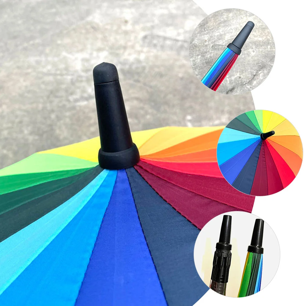 3 Pcs Walking Sticks End Caps Tip Protector Supply Sun Accessories Walking Sticks End for Rain Tips Top Hat Covers Rubber