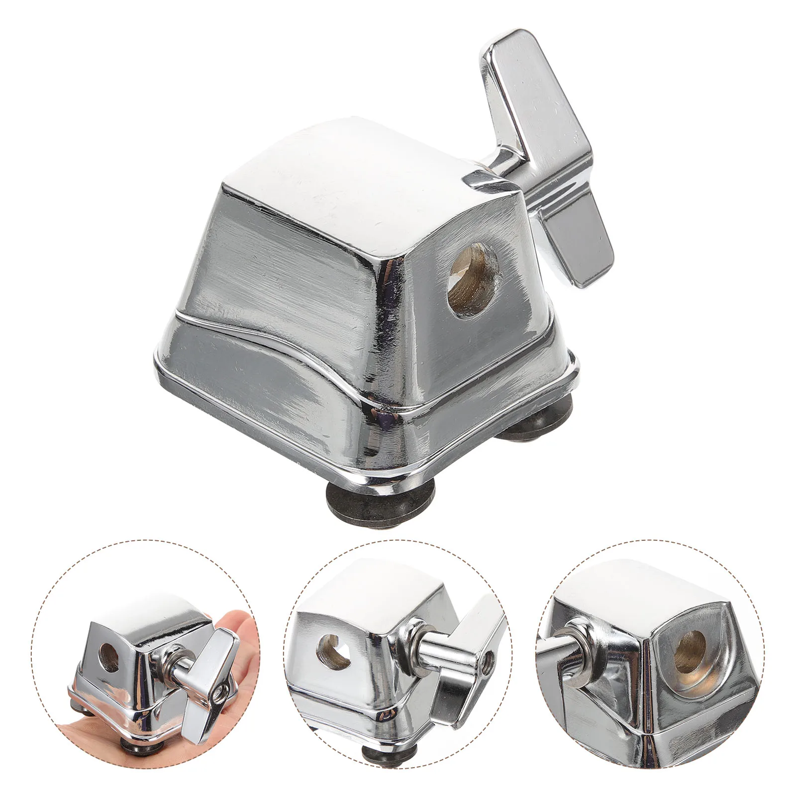 

Alloy Drum Saddle Accessories Tom Rack Mount Bracket Floor Tom Leg Clamp Durable Stable Base For Drum Set Easy Installation