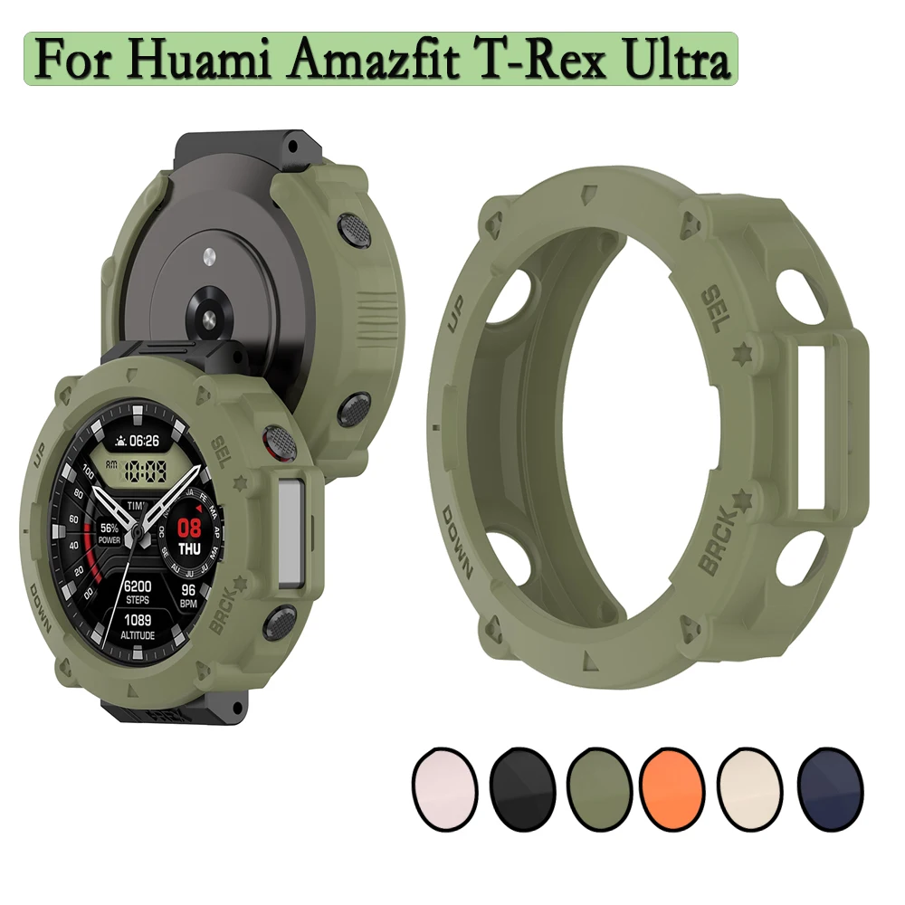 

TPU Watch Case For Huami Amazfit T-Rex Ultra Soft and Flexible TPU Hollow Cover Watch Protection Shell Smart Accessories