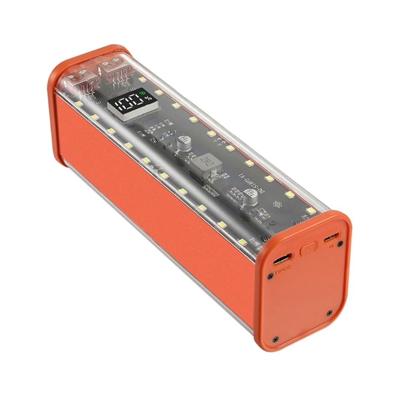 DIY Power Sources Box 18650 Battery Holder 8Slot,Easy Swaps Design with High Efficiency Charging Digital Display Screen Dropship