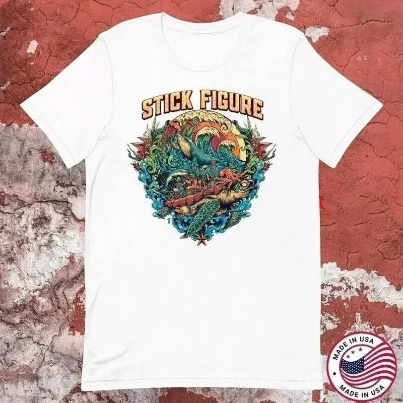 Stick Figure White Color Size S To 5XL T Shirt For Fan