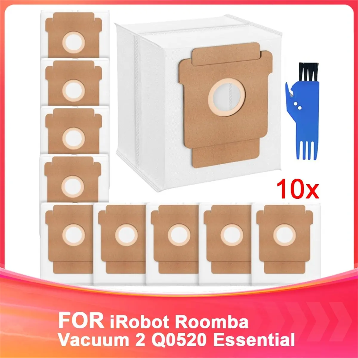 Dust Bags for Vacuum 2 Q0520 Essential Robot Vacuum Cleaner, 2.8 L Large Capacity Replacement Vacuum Bags [BWASCLIM]