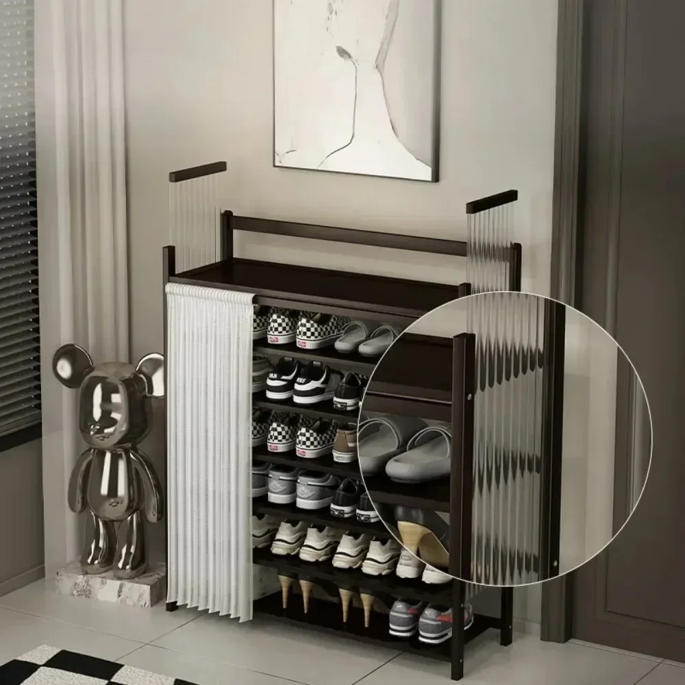 

A Multi-Tier Shoe Cabinet Folding Storage Shoe Rack Dustproof Moisture Saving Space Free Installation Nanzhu Folding Shoe Racks