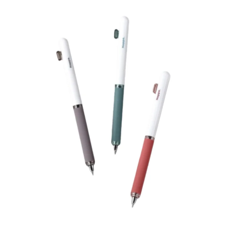

3-Pack of Gel Pens with Random Colors, Black Ink Refills, Suitable for Students, Smooth and Quick-Drying