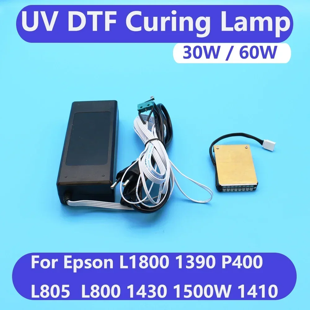 Lampe de polymérisation à encre UV, film AB pour Epson L1800, R1390, 1410, L800, L805, P400, lumière ultraviolette LED, DTF, refroidissement par air modifié