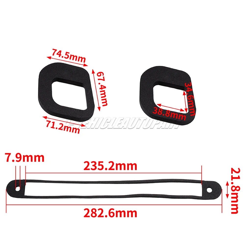 Car Tail Lights 3rd High Brake Light Upgraded Seal Kit Seals For Citroen C1 Peugeot 107 Leak Fix Kit