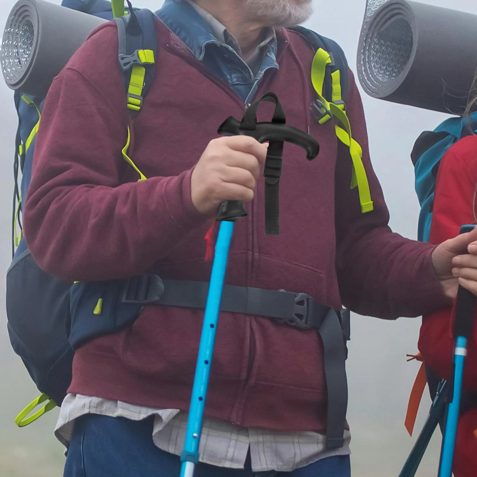 

2Pcs Trekking Pole Handle Ergonomic Replacement Grip Non-Skid Walking Stick Part Outdoor Hiking Ski Pole Accessory