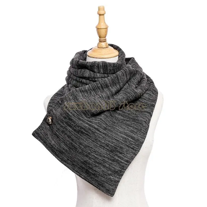 

367C Multipurpose Scarve Simple Street Neckerchief Ladies Warm Trendy Scarve