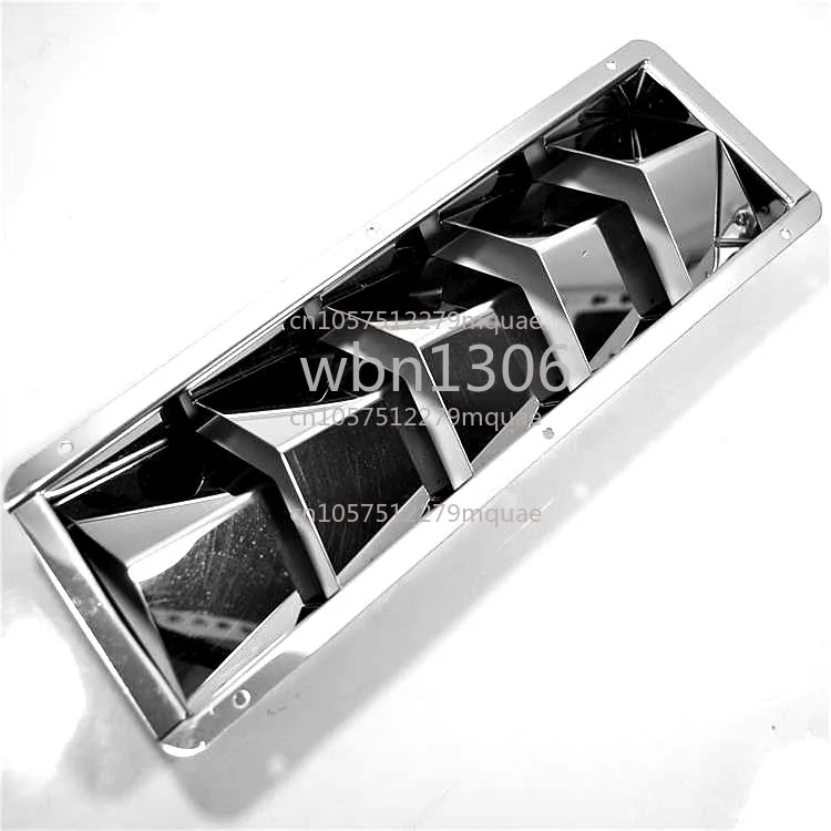 Stainless Steel, Rectangular 5-column Ventilation Plate, Ventilation Window, Marine Yacht Hardware Accessories