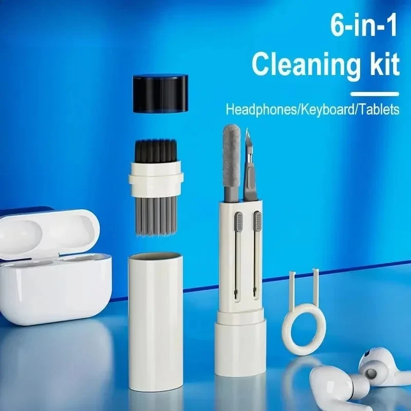 VIKEFON Multifunctional Headphone Cleaning Pen for Airpods Earbuds Plugs Mobile Phone Portable Keyboard Electronics Cleaning Kit