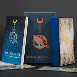 Broken Mirror Tarot Marseille Edition 12x7 cm Paper Manual Blue Edge Card Game