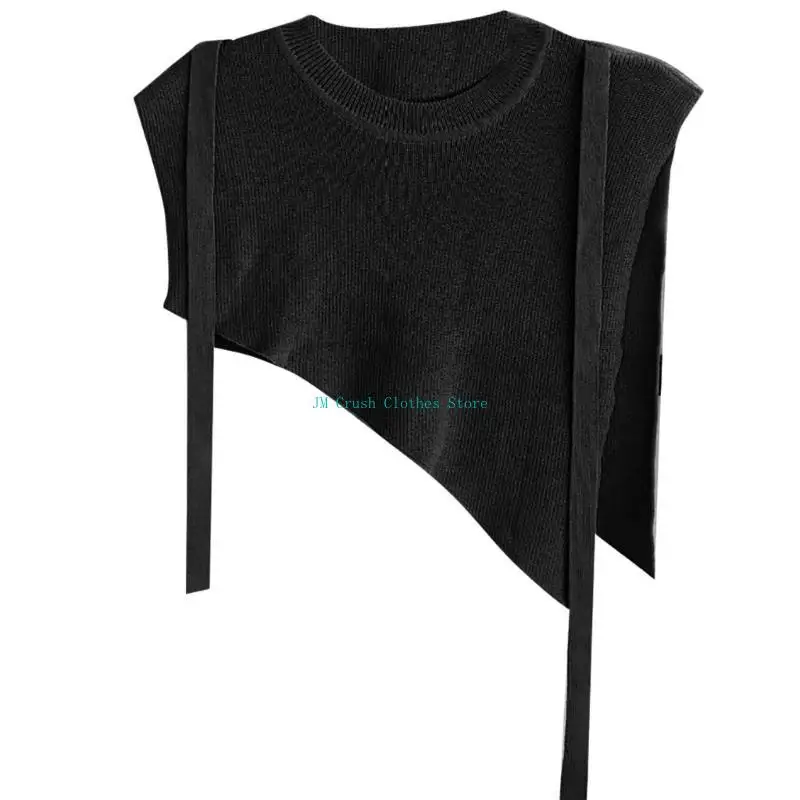 

K1ME Scarf Collar For Women Knitted Scarf Men Women Shawl Collar Scarf Cover up