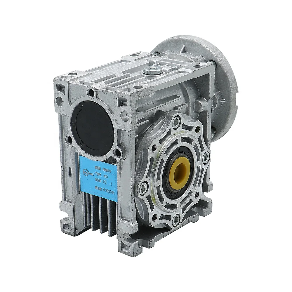 HLTNCWormwielreductiemiddel NMRV040 Ingangsgat 14 mm uitlaatgat 25 mm Overbrengingsverhouding Wormversnellingsbak voor 80 110 130 mm servomotor of 110 mm cnc
