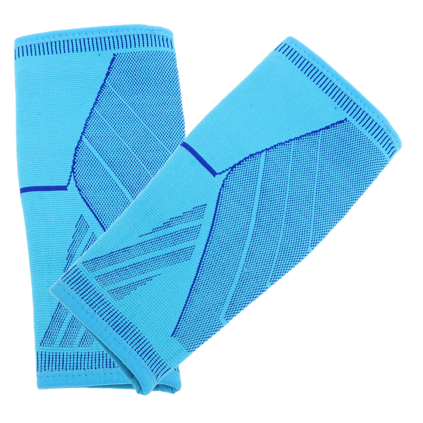 قطعتان من أكمام ضغط الساق، دعم مسامي للجري وكرة السلة والمشي لمسافات طويلة واستعادة العضلات وأكمام الساق الرياضية باللون الأزرق #4