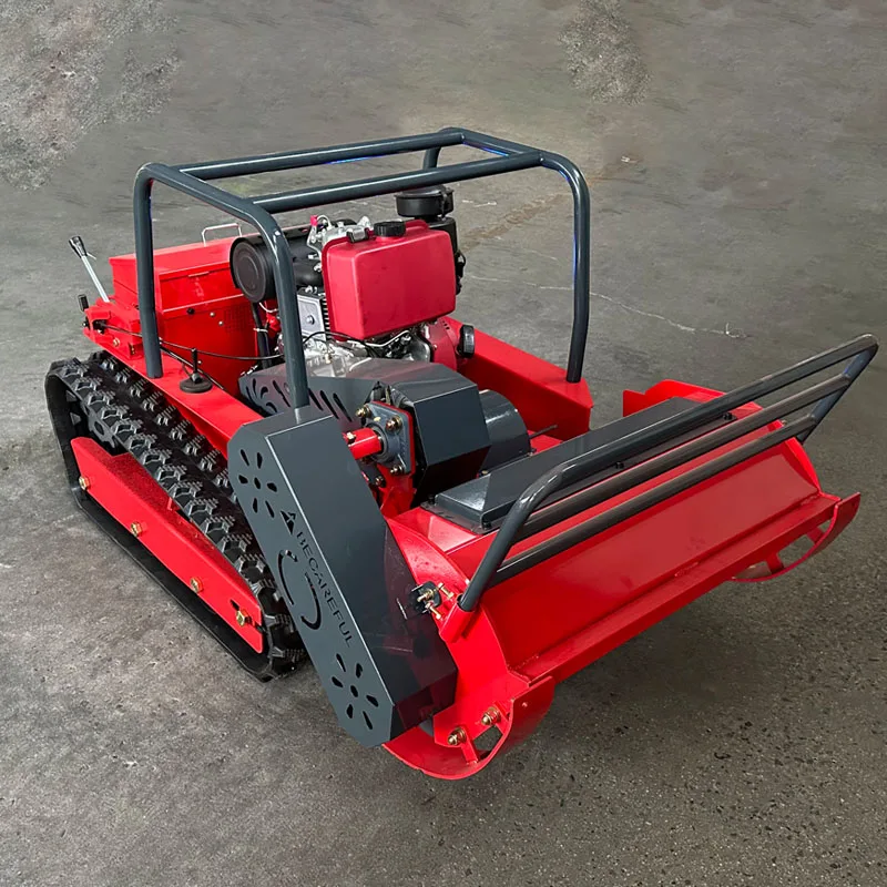 

Customized China Factory Engine Flail Powered Remote Controlled Lawn Mower Wheel for Sales