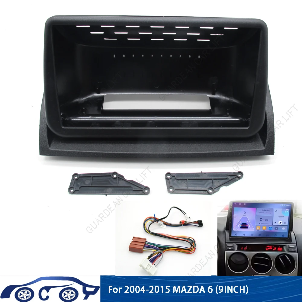 9Inch Car Radio Fascias For 2004-2015 MAZDA 6 Android Stereo Frame Player 2 Din Head Unit Panel Dash Trim