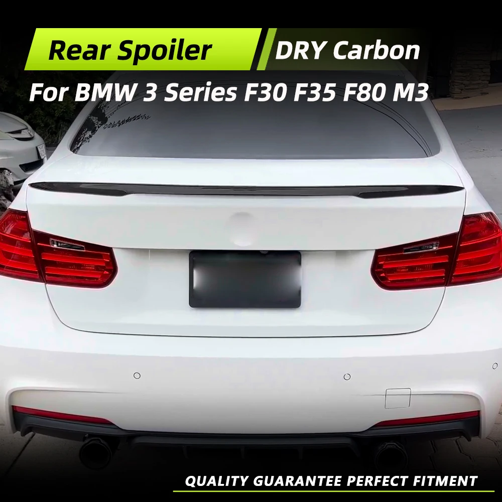 

Car Rear Trunk Spoiler Wing for BMW 3 Series F30 F35 F80 M3 Sedan 2012-2019 Dry Carbon Car Rear Trunk Racing Spoiler Boot Lip