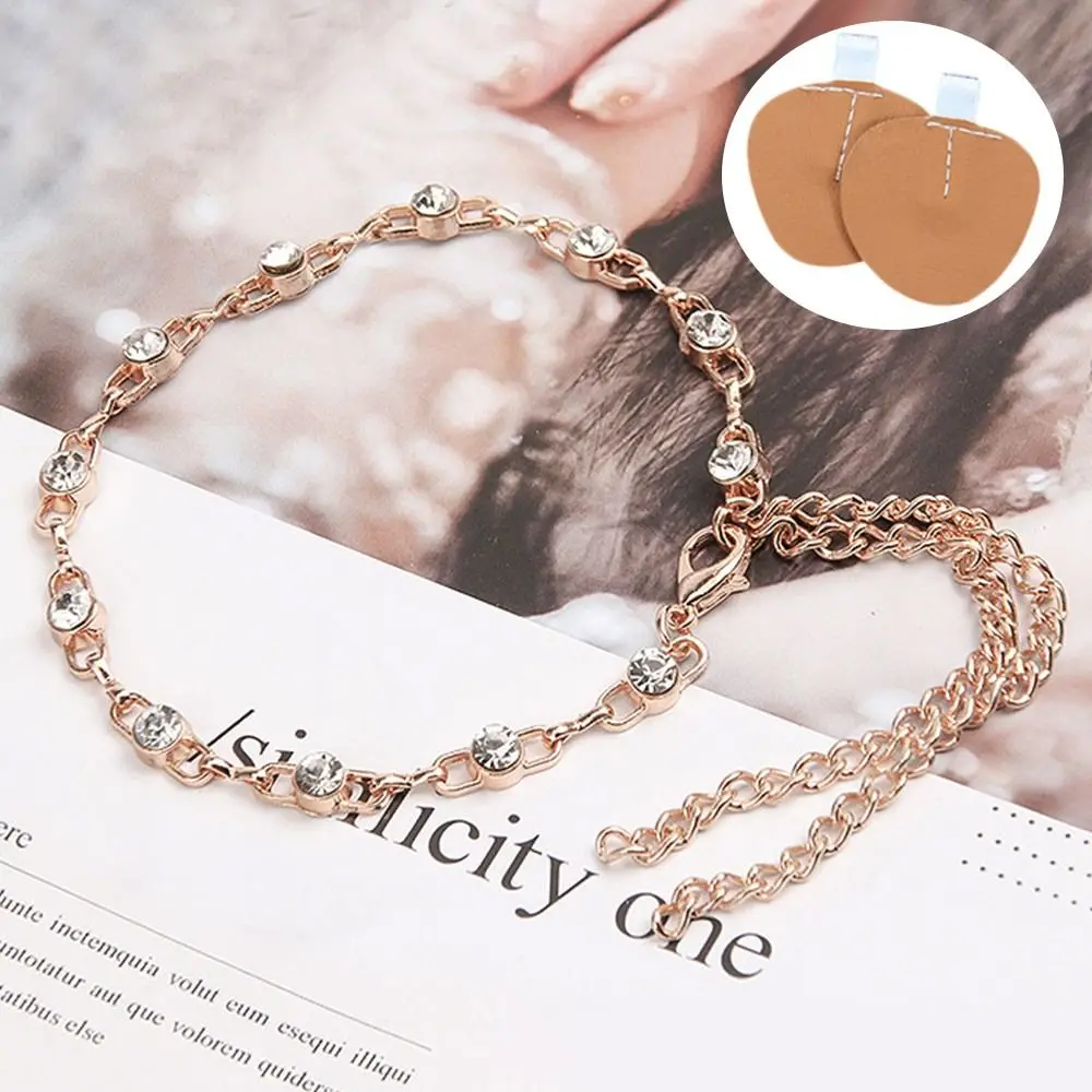 High Heel Ankle Chain Anti-skid Ankle Holding Women Shoelaces Pearl Heels Band High-heeled Shoes Straps High Heels Chain
