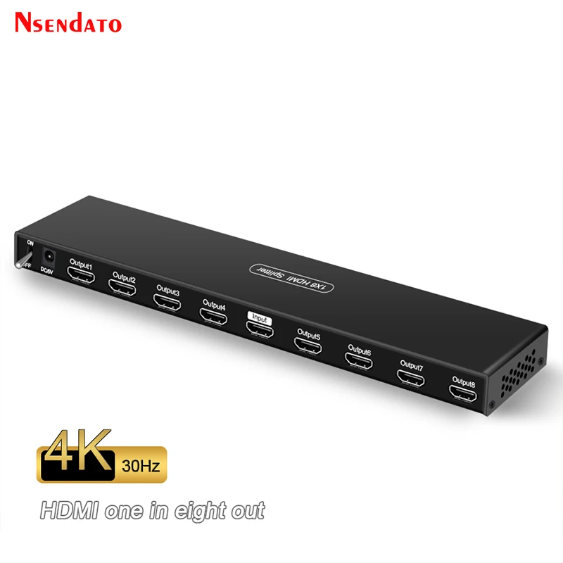 HDMI Splitter 4K 1X16 1X8 1 in 16 out Display Duplicate Amplifier 1x8 Splitter hdmi 1 in 8 Out HDMI Video Distributor For TV PC