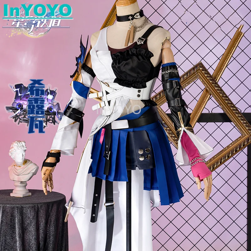 InYOYO Serval Honkai: Star Rail Game Suit Cosplay Costume Lovely Uniform Dress Role Play Halloween Party Outfit Women XS-XXL New