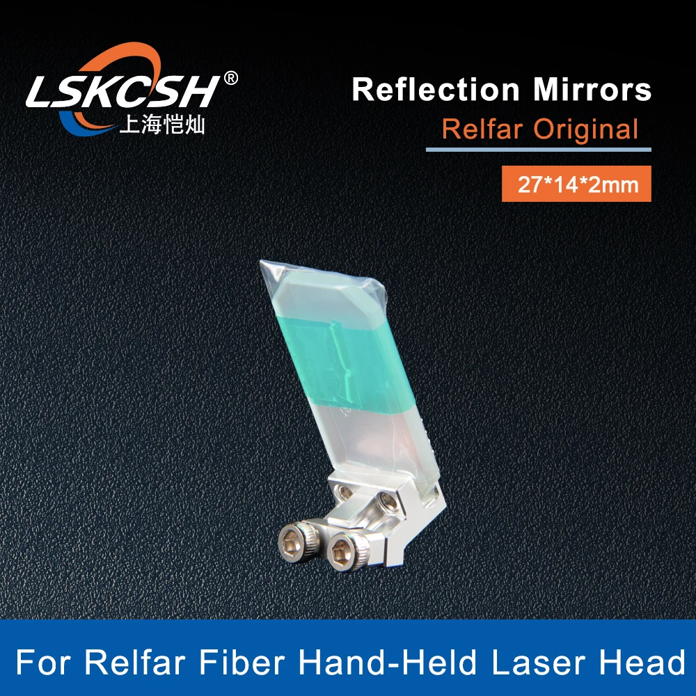 lskcsh lente refletiva laser espelhos de reflexao com suporte cabeca de solda manual original relfar 27x14x2 mm 01