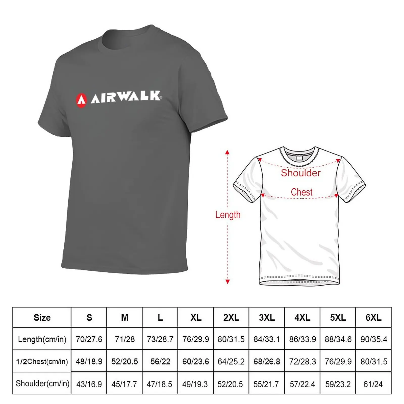 New Airwalk Logo (White Text) T-Shirt graphic t shirts tees t shirts men