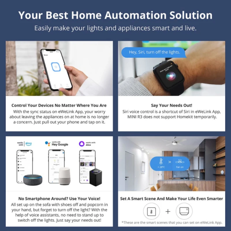 SONOFF MINI R3 16A Wifi الذكية التبديل الراحة API لا خط محايد S-MATE eWeLink-التحكم عن بعد عبر eWeLink أليكسا أليس جوجل الرئيسية