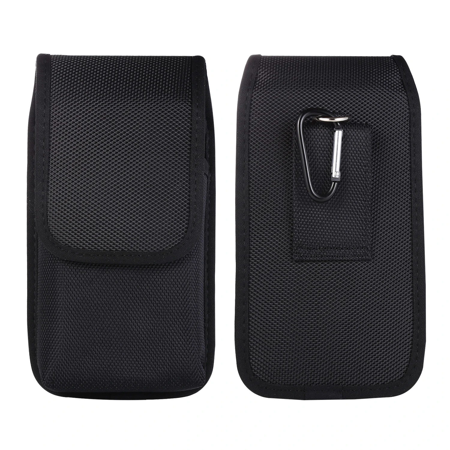 Universal High-quality Nylon Fabric Double Layer Phone Case Pouch for 5.5-7.0 Inches Mobile Phones