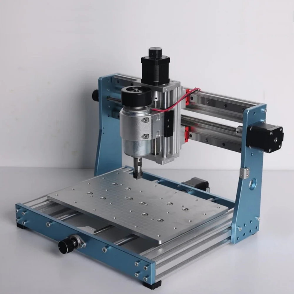 Full Metal Mini CNC Router 3020 Engraving Machine 500W Spindle 10W 20W 40W L aser GRBL Offline Controller PCB Milling Machine