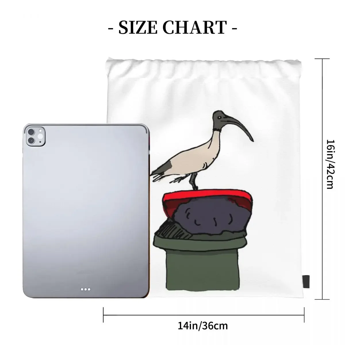 Bin Chicken Backpacks Fashion Portable Drawstring Bags Drawstring Bundle Pocket Storage Bag BookBag For Man Woman Students